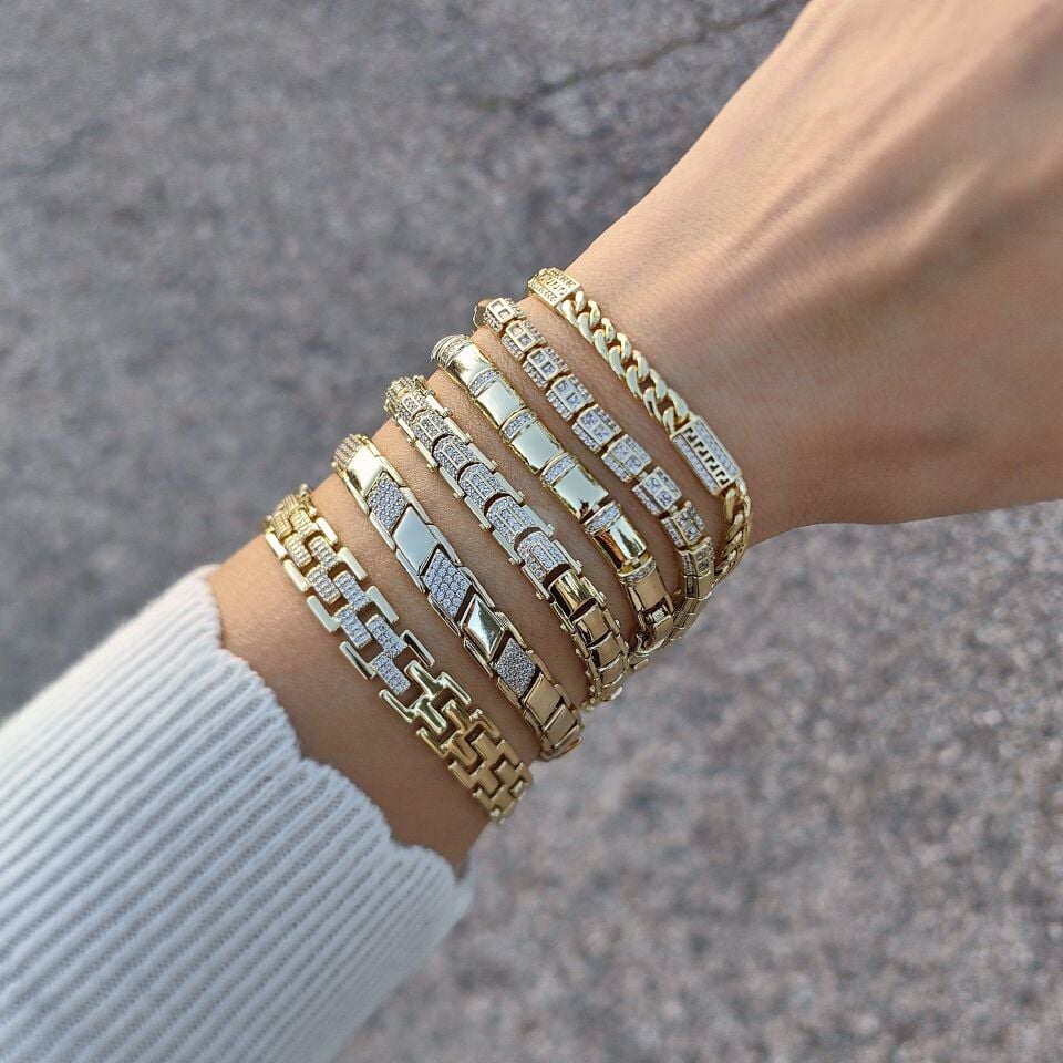 14K ALTIN KAPLAMA CHİC BİLEKLİKLER