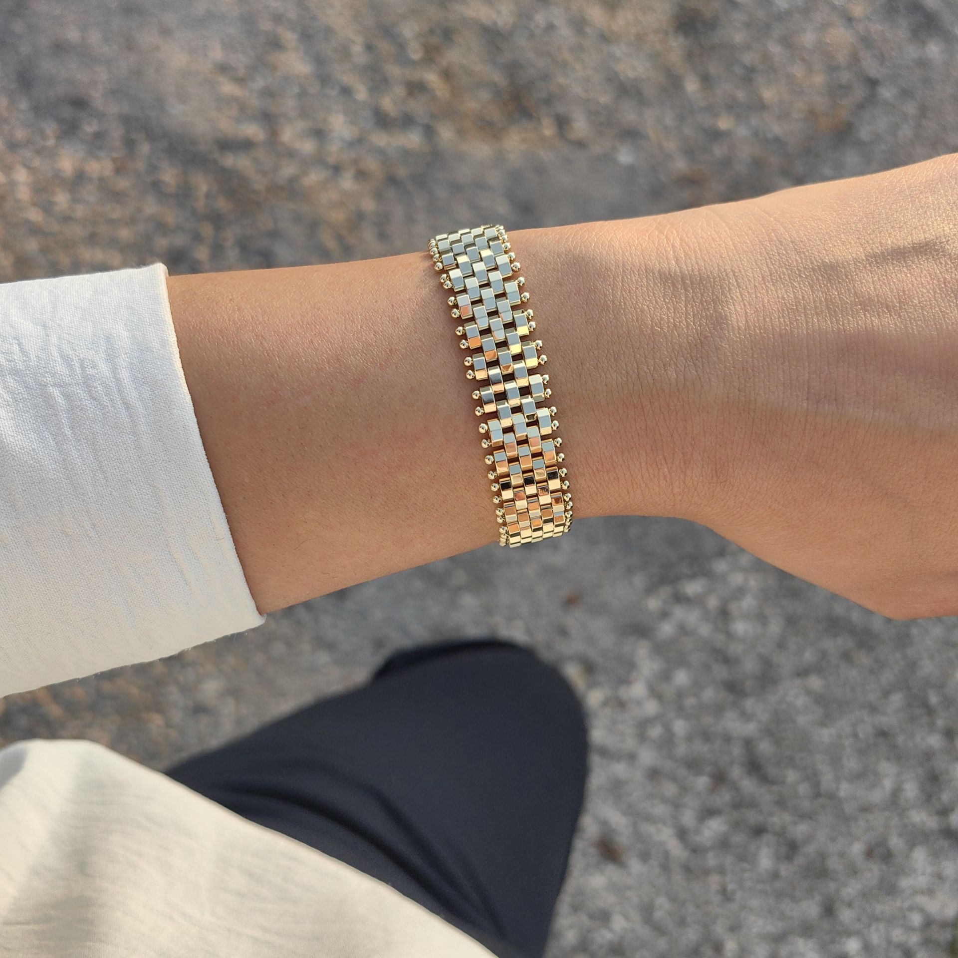 14K ALTIN KAPLAMA RLX BİLEKLİK