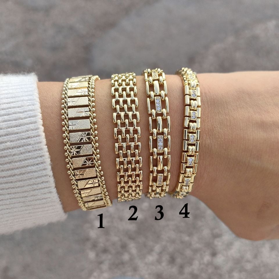 14 AYAR ALTIN KAPLAMA BAHAR BİLEKLİKLER