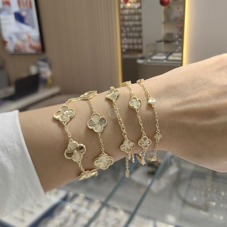 14K ALTIN KAPLAMA YONCA CLEFF BİLEKLİKLER