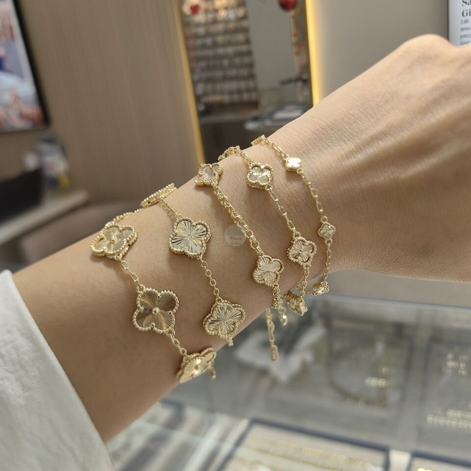 14K ALTIN KAPLAMA YONCA CLEFF BİLEKLİKLER