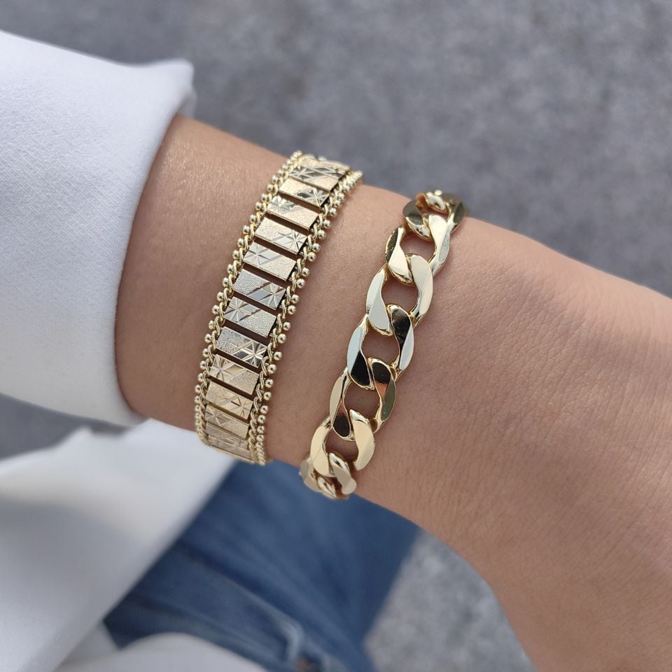 14 AYAR ALTIN KAPLAMA BİLEKLİK