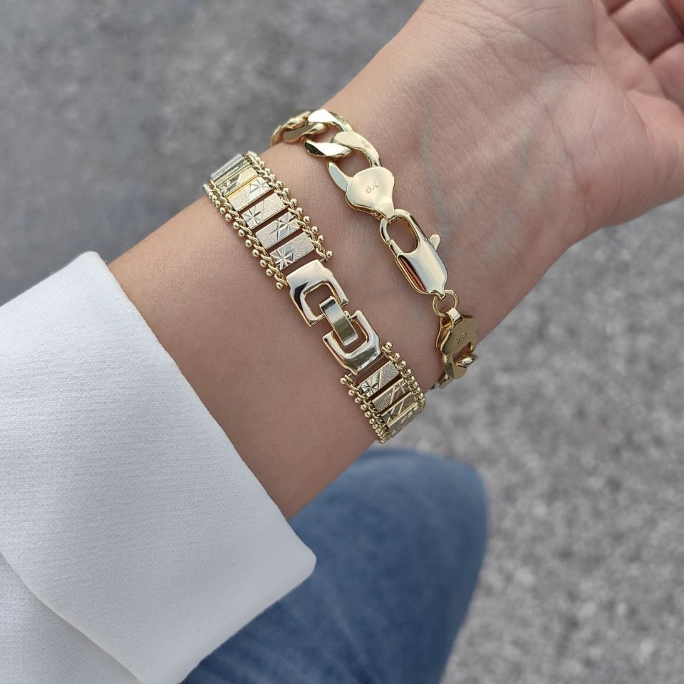 14 AYAR ALTIN KAPLAMA BİLEKLİK