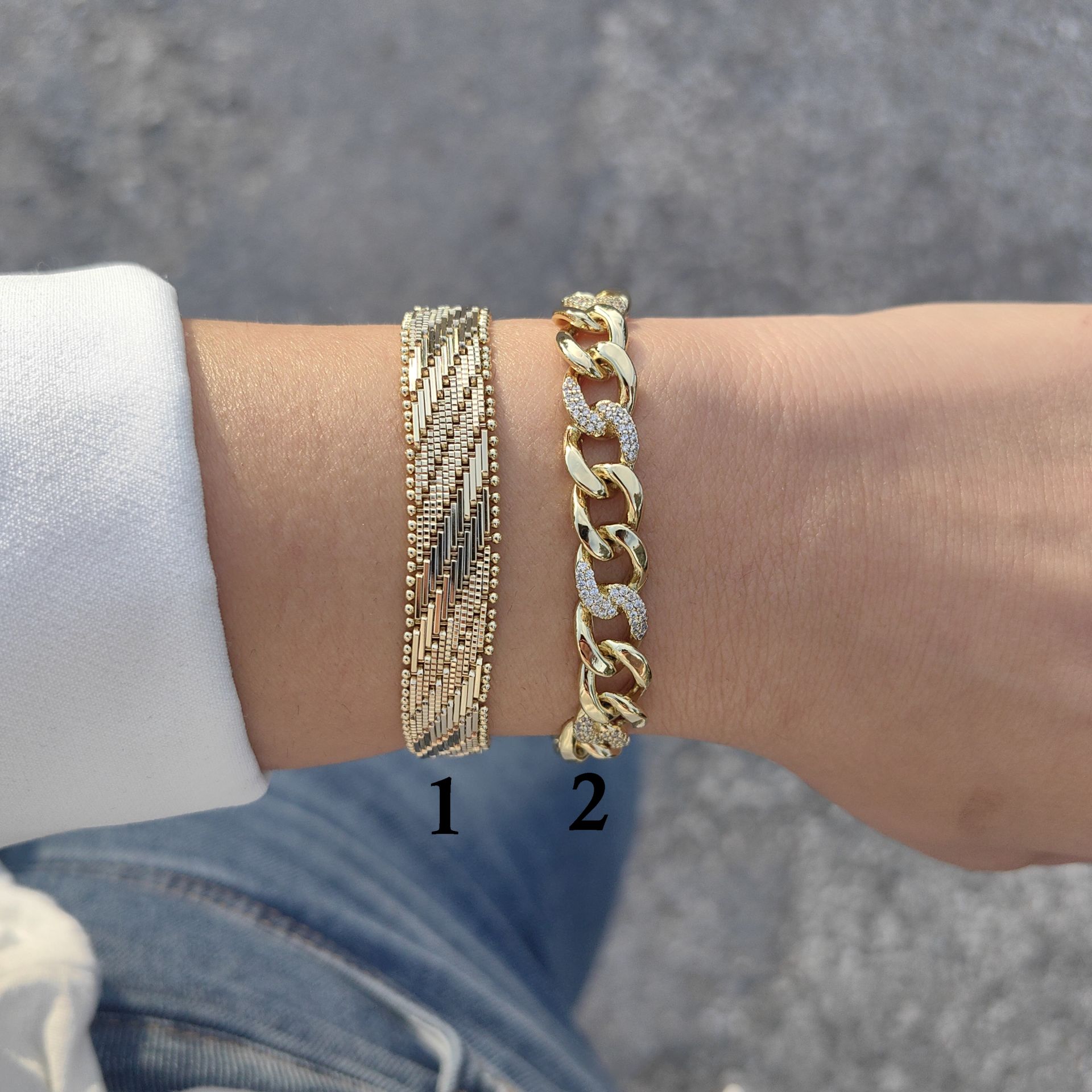 14 AYAR  ALTIN KAPLAMA BİLEKLİKLER