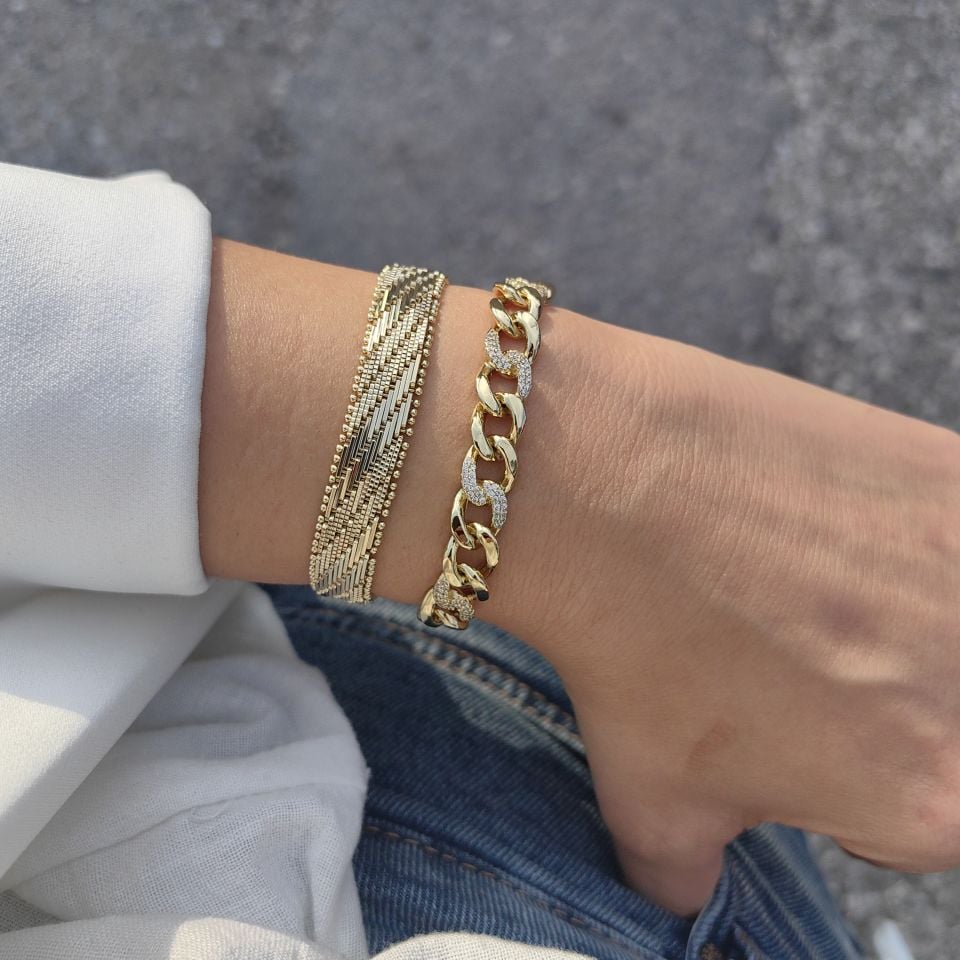 14 AYAR  ALTIN KAPLAMA BİLEKLİKLER