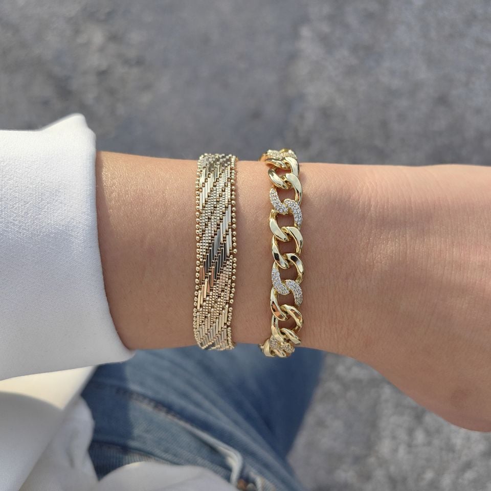 14 AYAR  ALTIN KAPLAMA BİLEKLİKLER