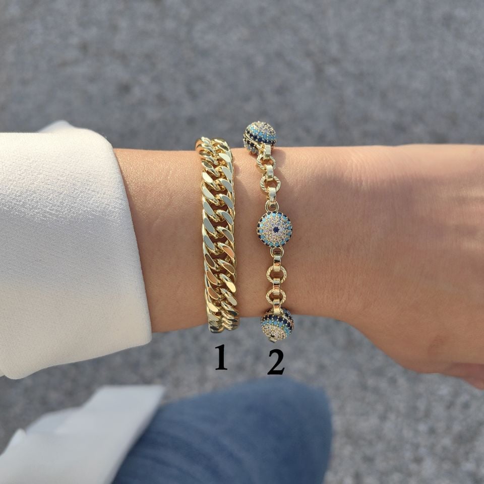 14 AYAR ALTIN KAPLAMA BİLEKLİKLER