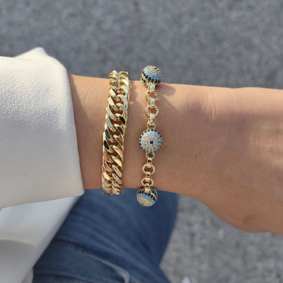 14 AYAR ALTIN KAPLAMA BİLEKLİKLER