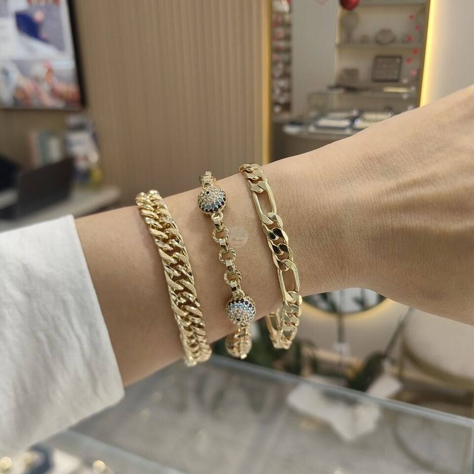 14K ALTIN KAPLAMA VİNTAGE BİLEKLİKLER