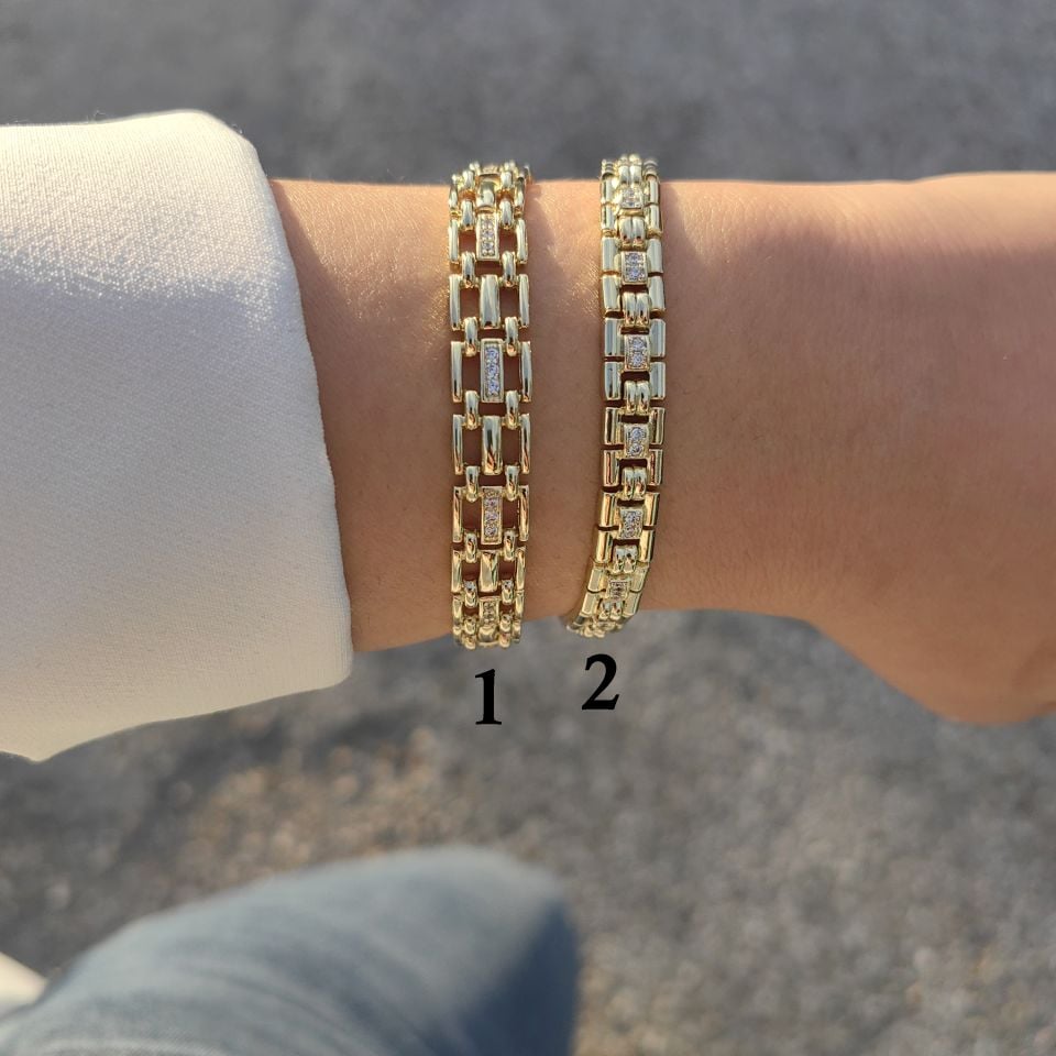 14 AYAR ALTIN KAPLAMA BİLEKLİKLER