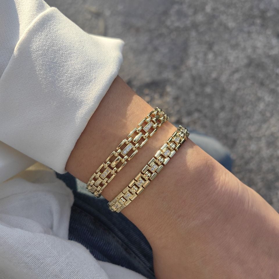 14 AYAR ALTIN KAPLAMA BİLEKLİKLER