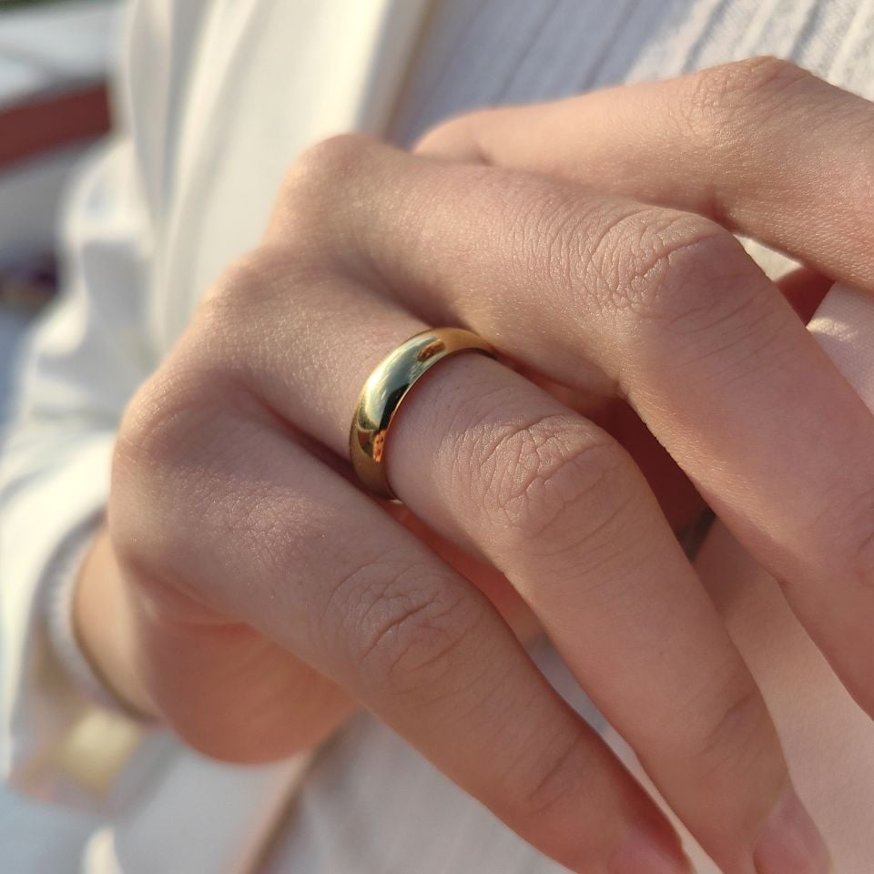 KLASİK ÇELİK GOLD ALYANS