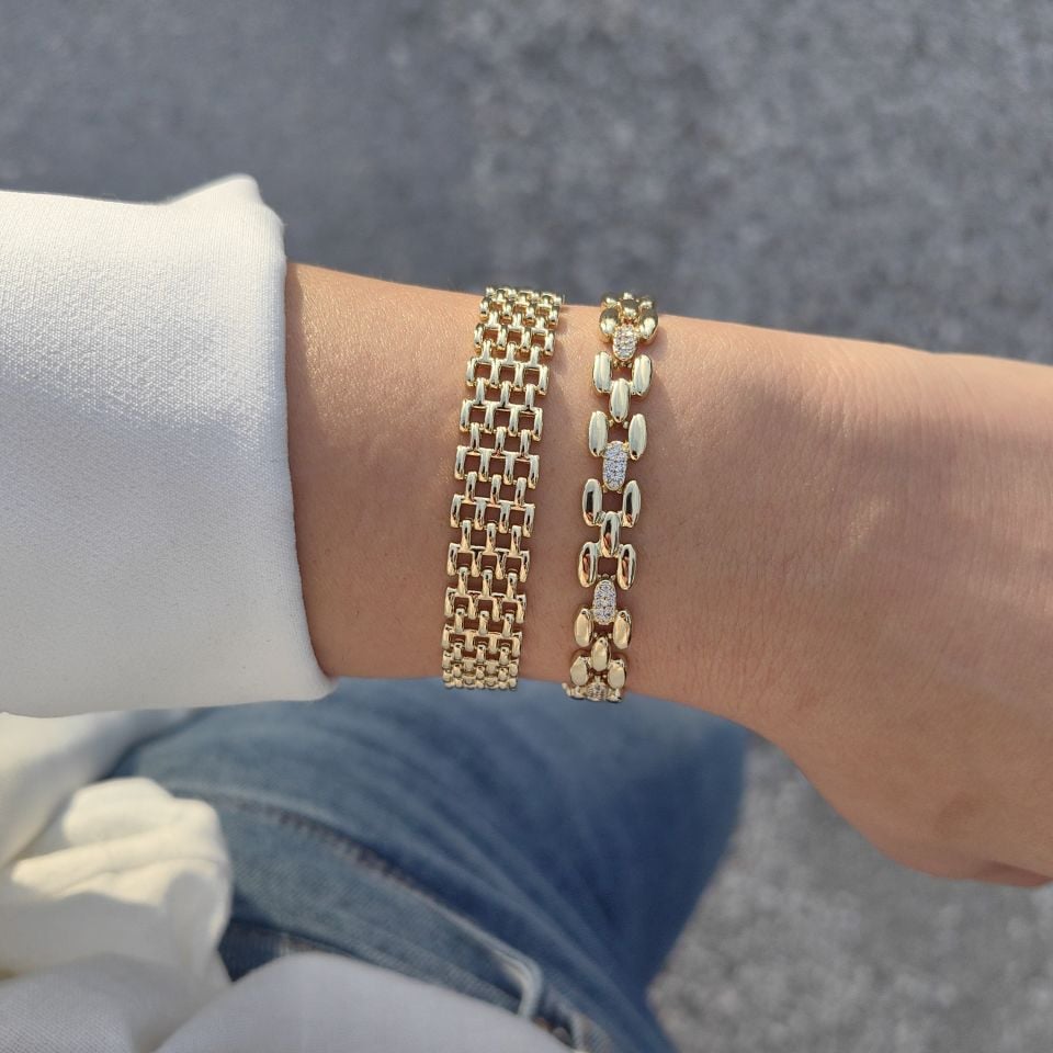 14 AYAR ALTIN KAPLAMA BİLEKLİKLER