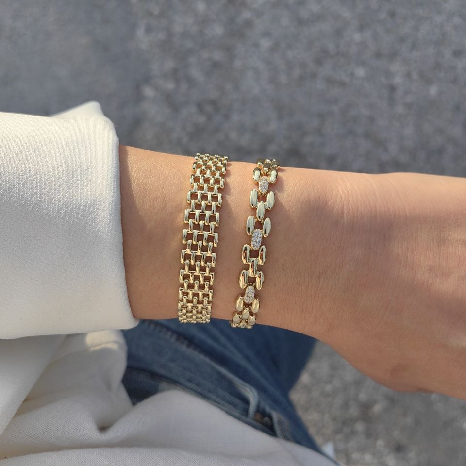 14 AYAR ALTIN KAPLAMA BİLEKLİKLER