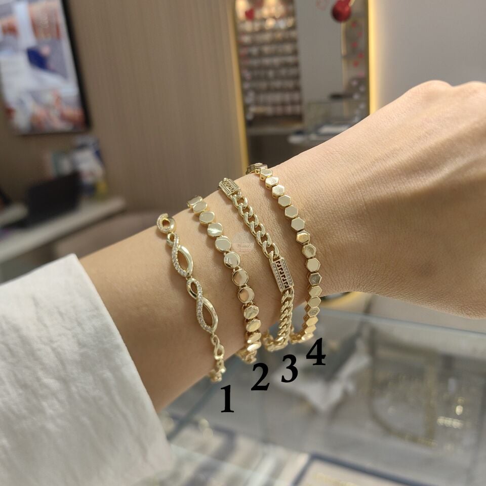 14K ALTIN KAPLAMA BİLEKLİKLER