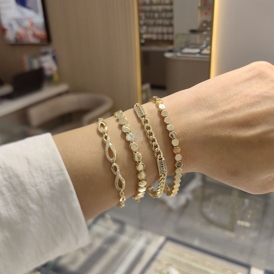 14K ALTIN KAPLAMA BİLEKLİKLER