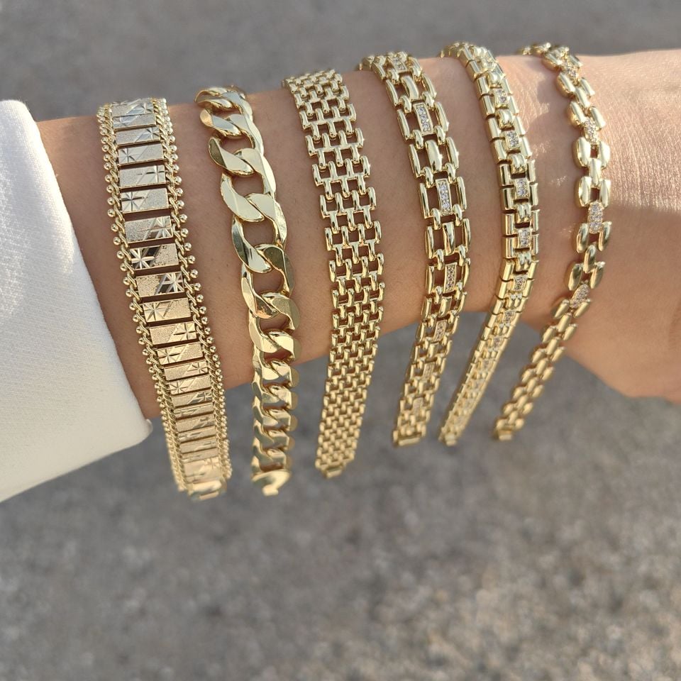 14 AYAR ALTIN KAPLAMA BİLEKLİKLER