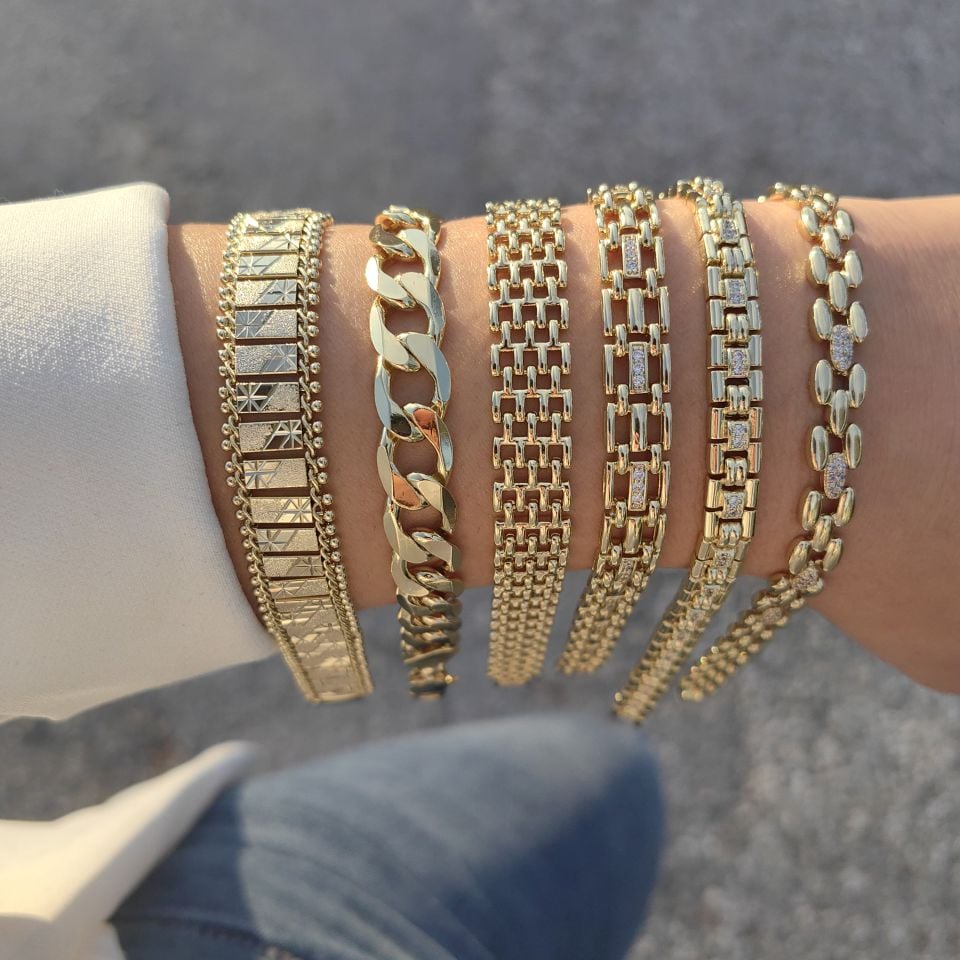 14 AYAR ALTIN KAPLAMA BİLEKLİKLER