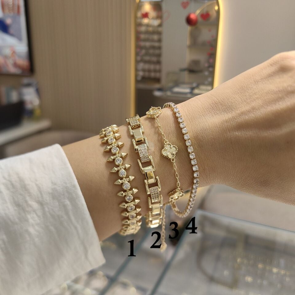 14K ALTIN KAPLAMA BİLEKLİKLER