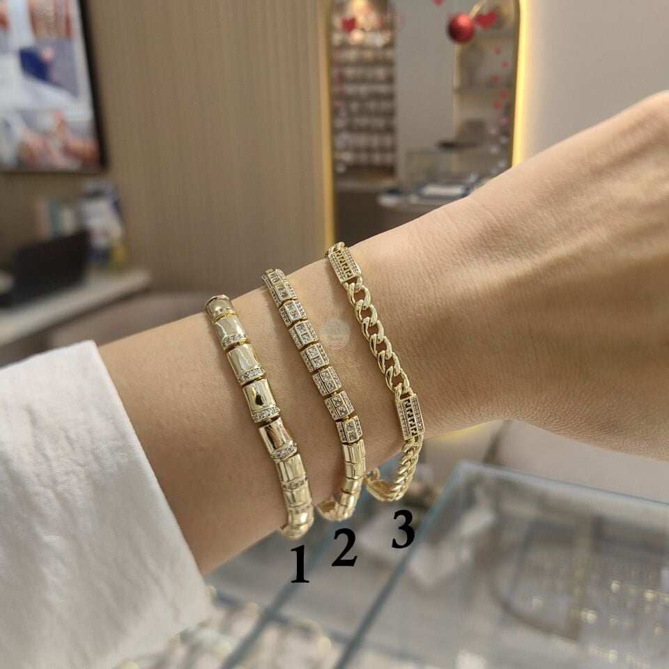 14K ALTIN KAPLAMA MARK BİLEKLİKLER