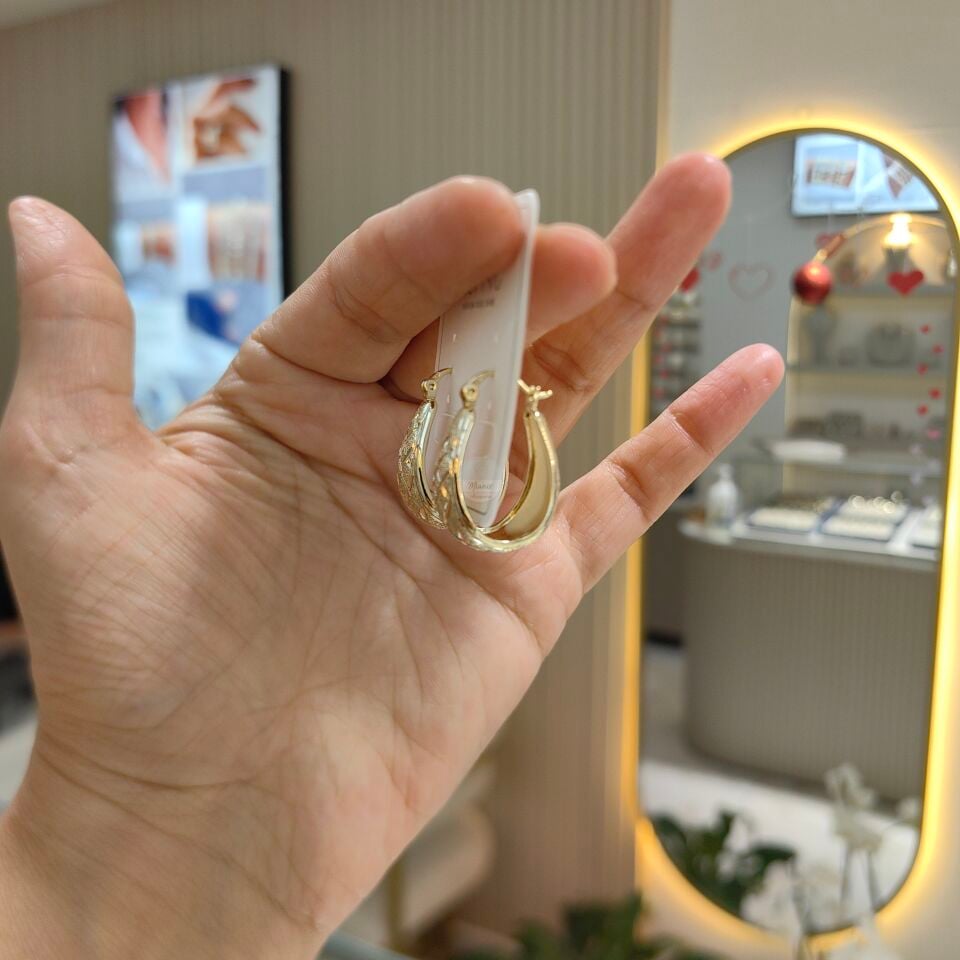 14K ALTIN KAPLAMA KÜPE