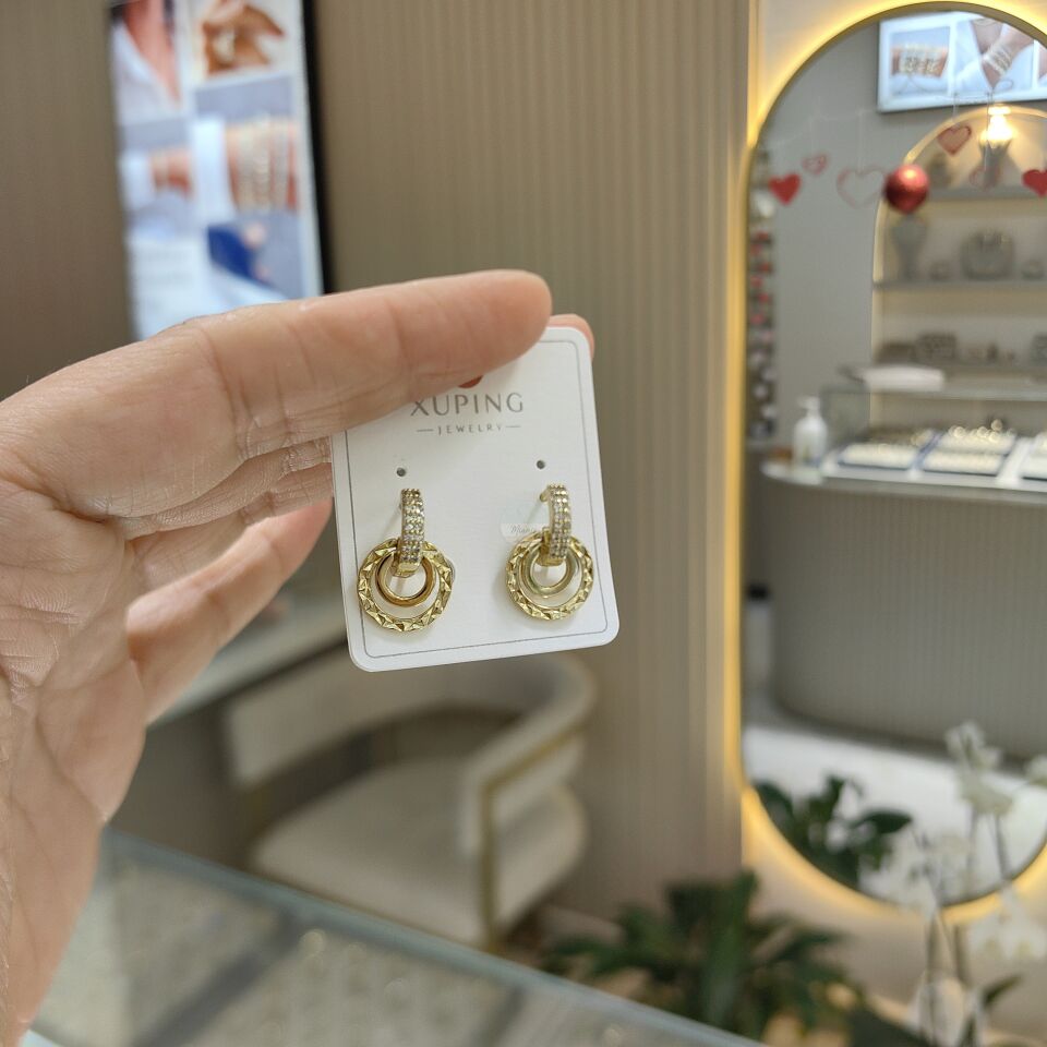 14K ALTIN KAPLAMA KÜPE