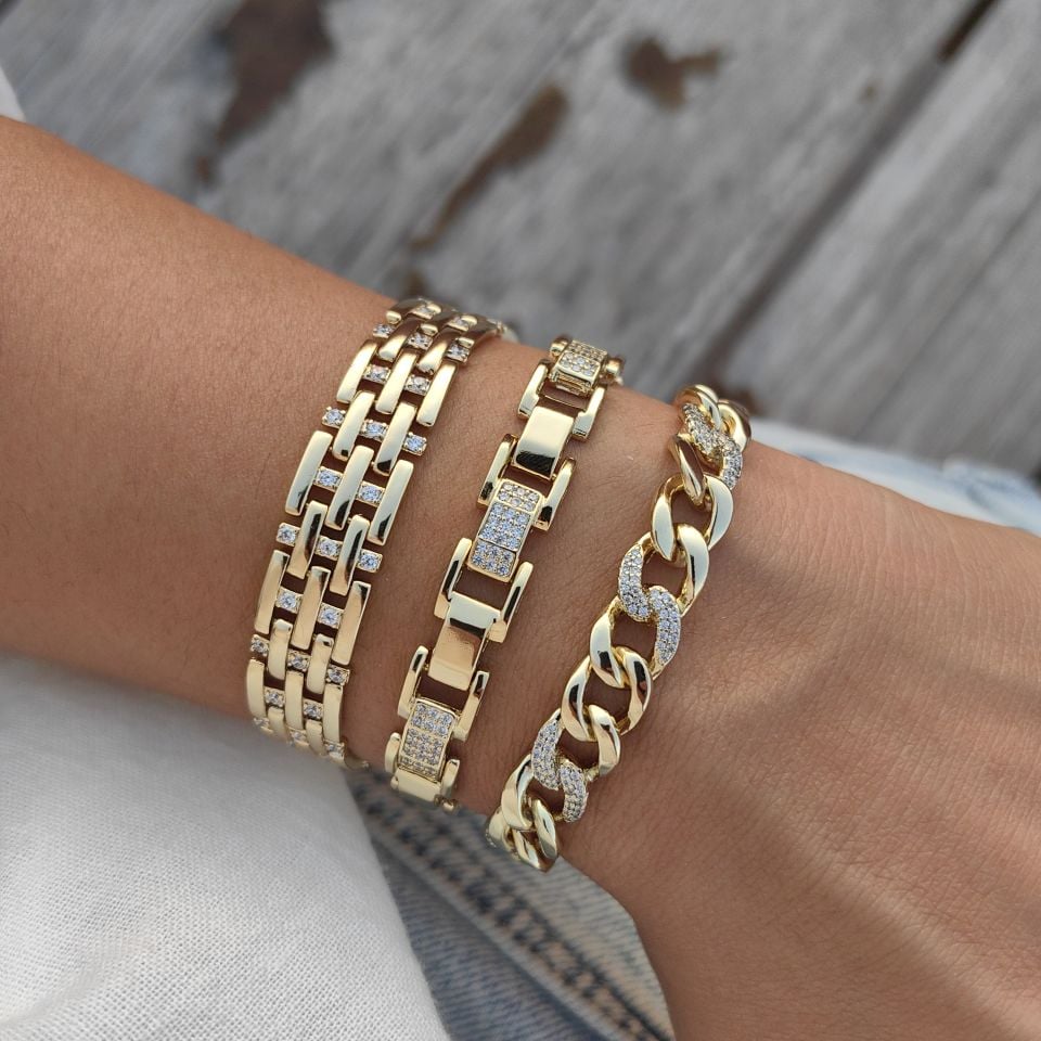 14K ALTIN KAPLAMA BAHAR BİLEKLİKLER