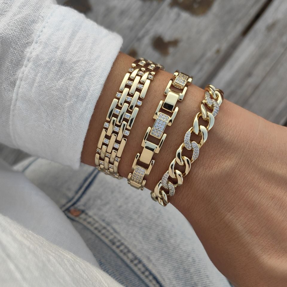 14K ALTIN KAPLAMA BAHAR BİLEKLİKLER