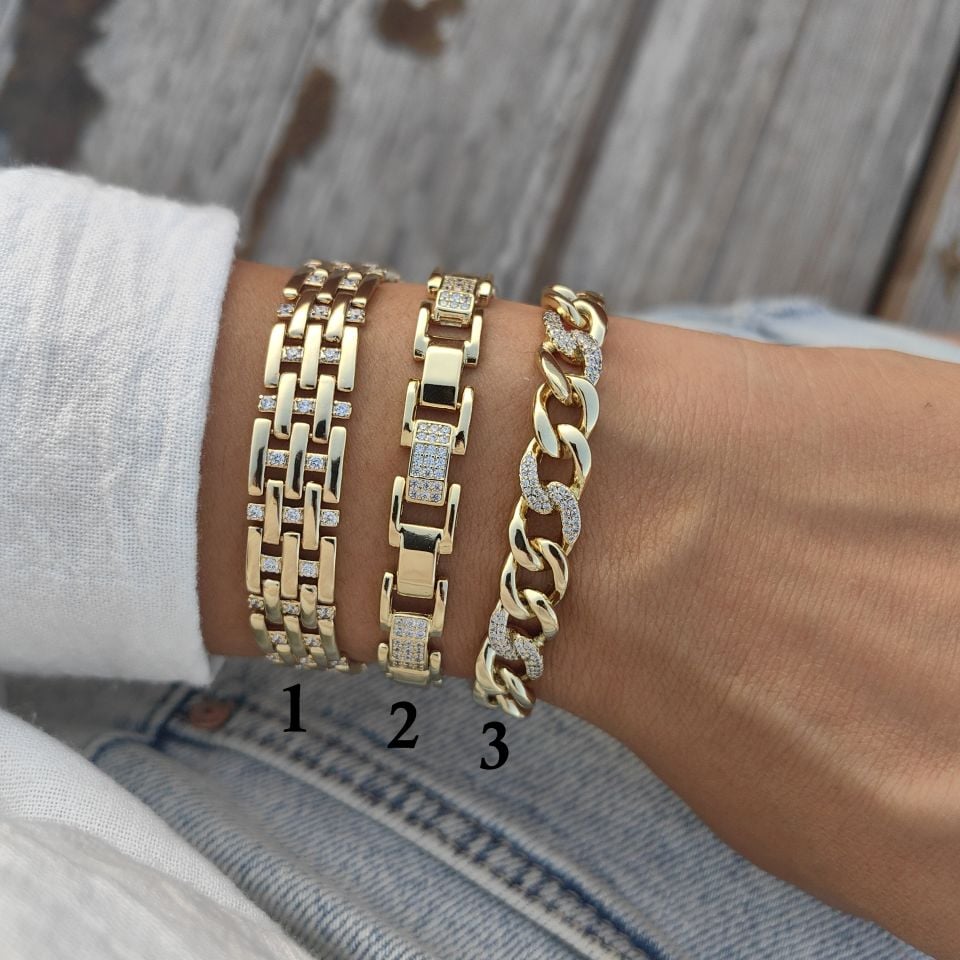 14K ALTIN KAPLAMA BAHAR BİLEKLİKLER