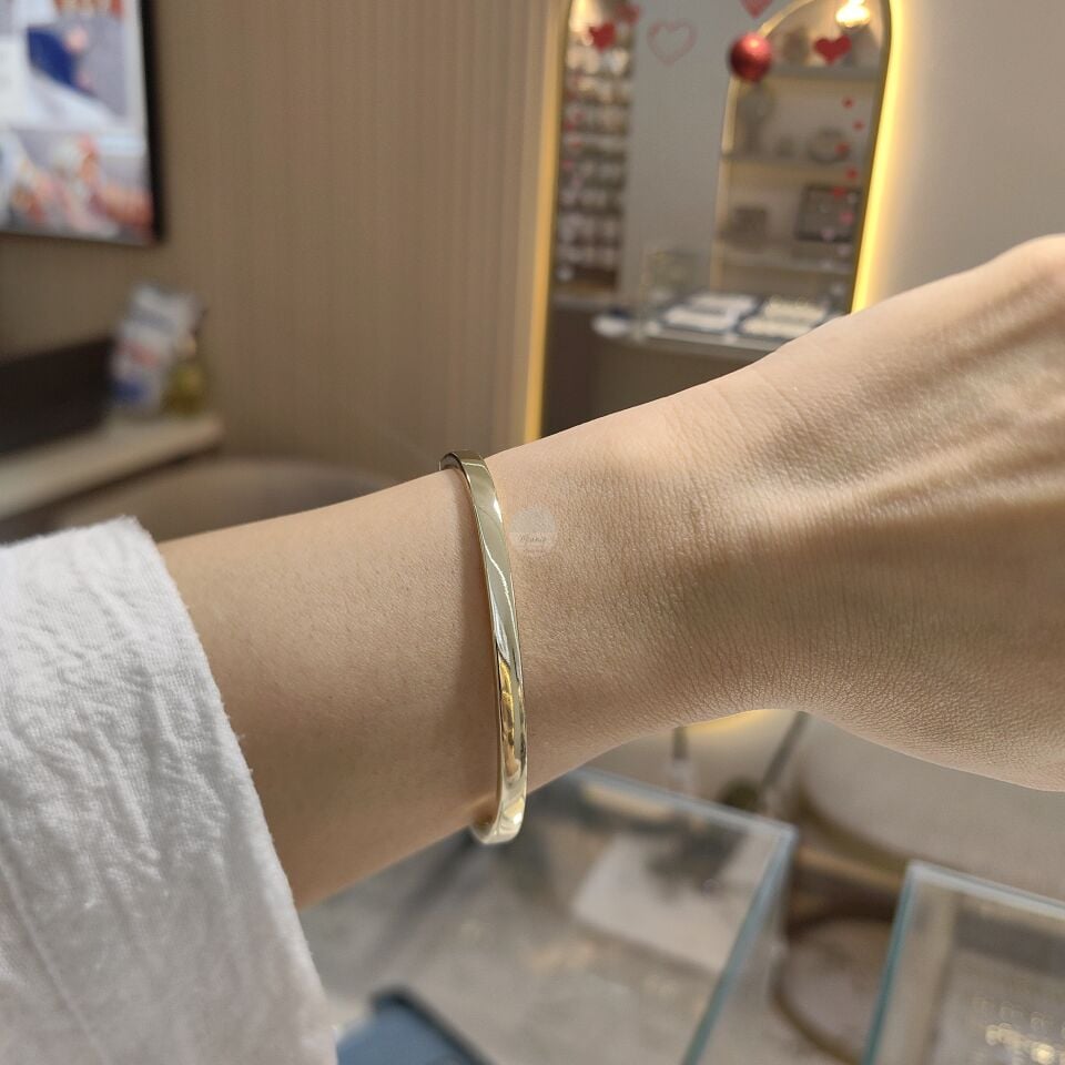 14K ALTIN KAPLAMA KARE KESİM KELEPÇE