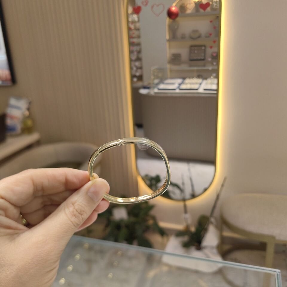 14K ALTIN KAPLAMA KARE KESİM KELEPÇE