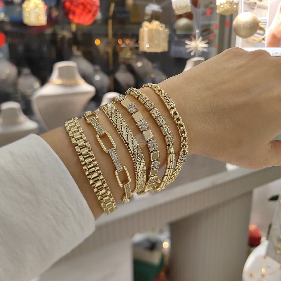 14K ALTIN KAPLAMA BİLEKLİKLER