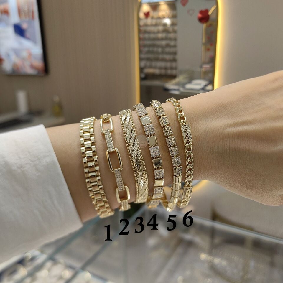 14K ALTIN KAPLAMA BİLEKLİKLER