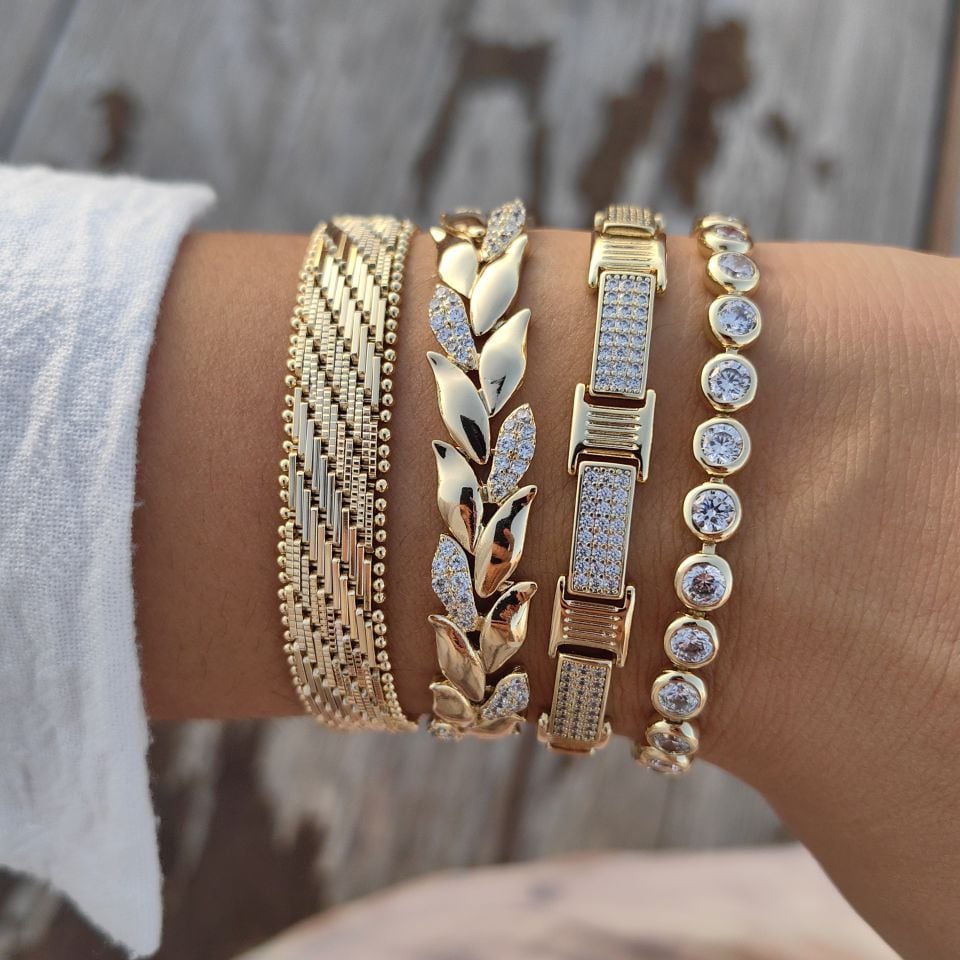 14K ALTIN KAPLAMA BİLEKLİKLER