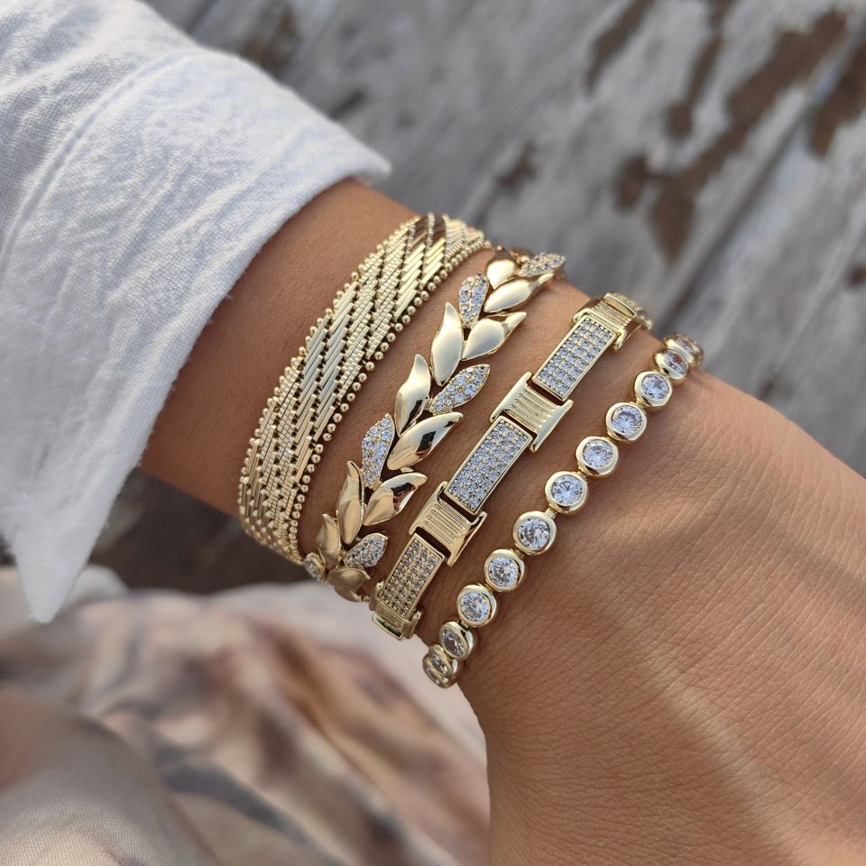 14K ALTIN KAPLAMA BİLEKLİKLER