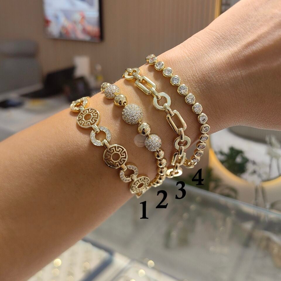 14K ALTIN KAPLAMA BİLEKLİKLER