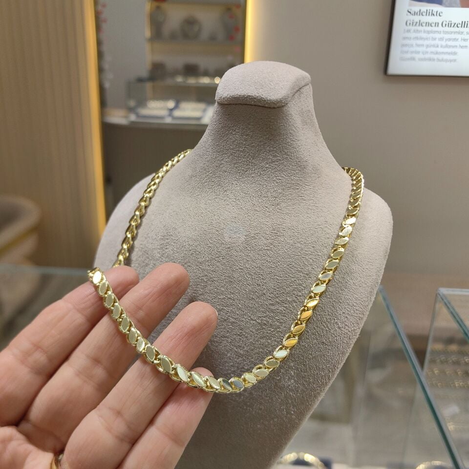 14K ALTIN KAPLAMA ARPA ZİNCİR