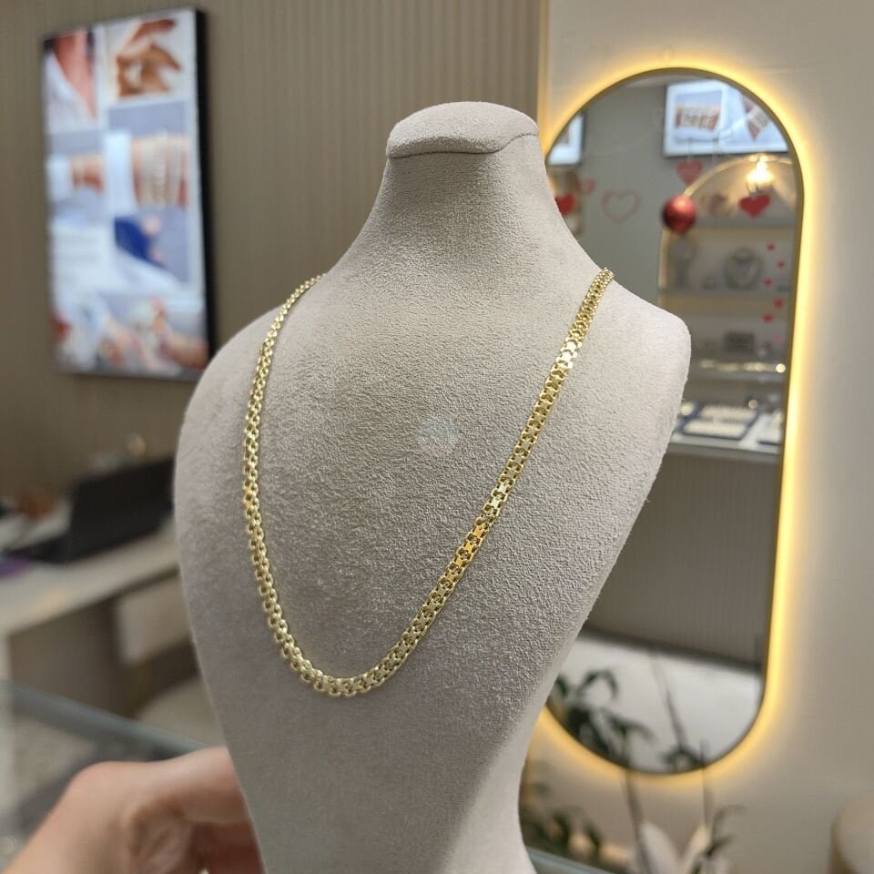 14K ALTIN KAPLAMA BİSMARK ZİNCİR