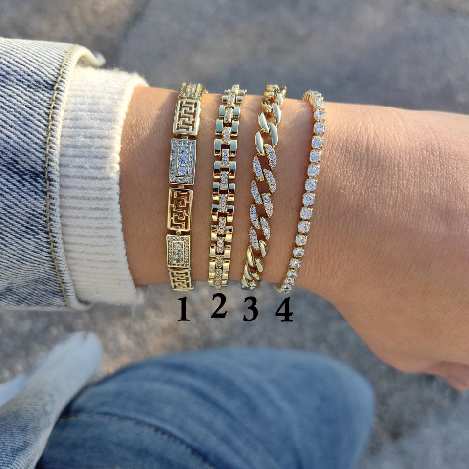 14K ALTIN KAPLAMA BİLEKLİKLER