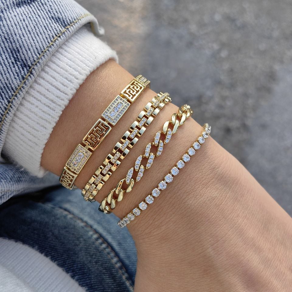 14K ALTIN KAPLAMA BİLEKLİKLER