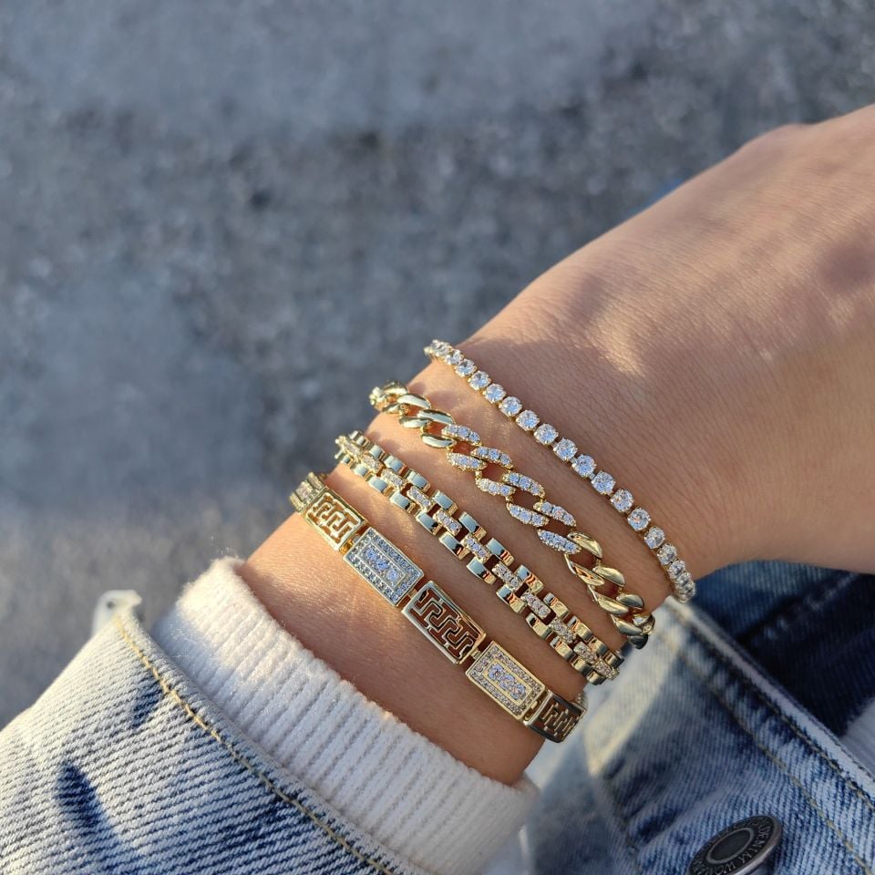 14K ALTIN KAPLAMA BİLEKLİKLER