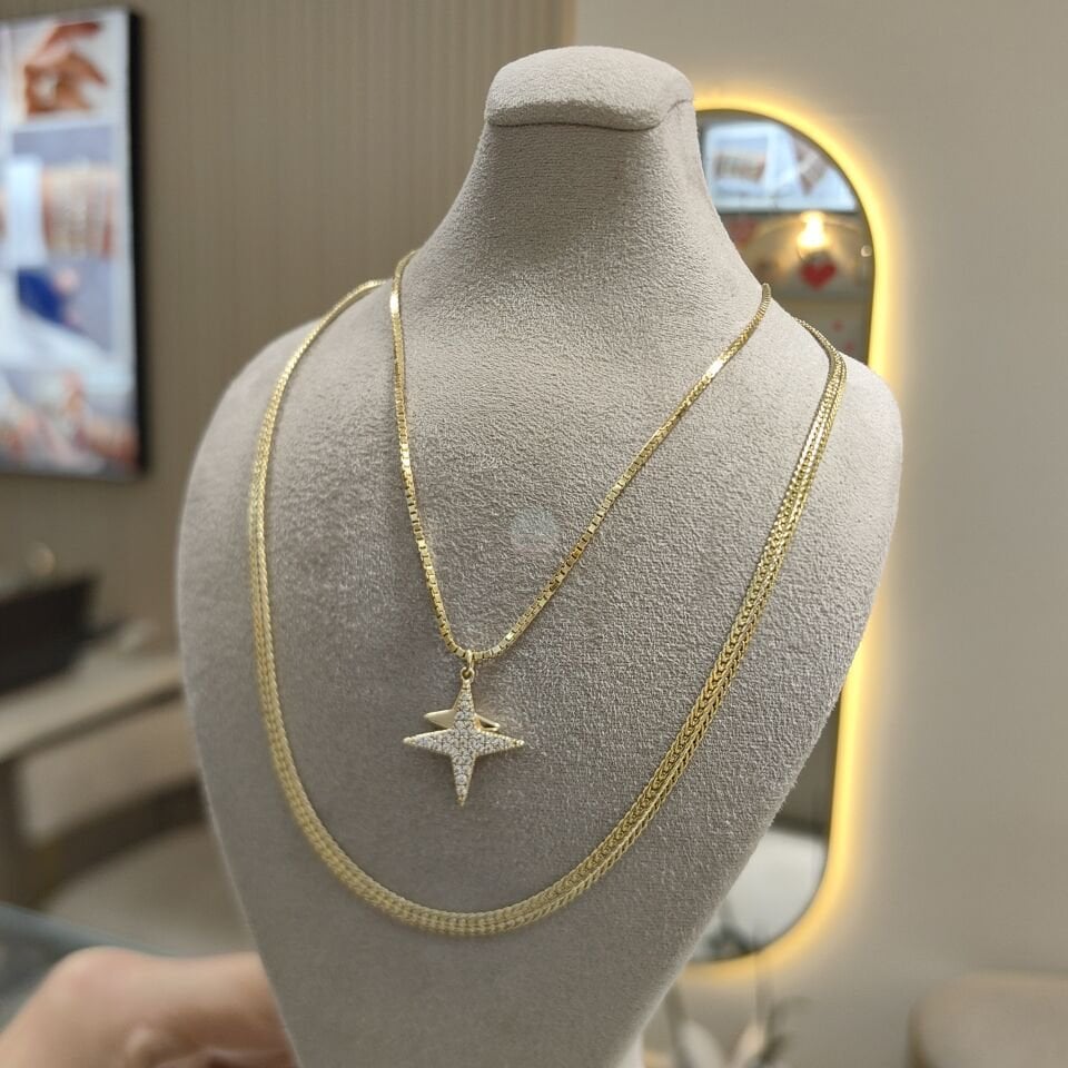 14K ALTIN KAPLAMA SİRİUS KOMBİN