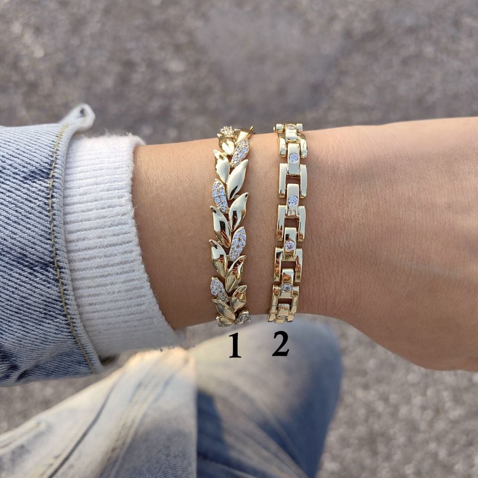 14K ALTIN KAPLAMA BİLEKLİKLER
