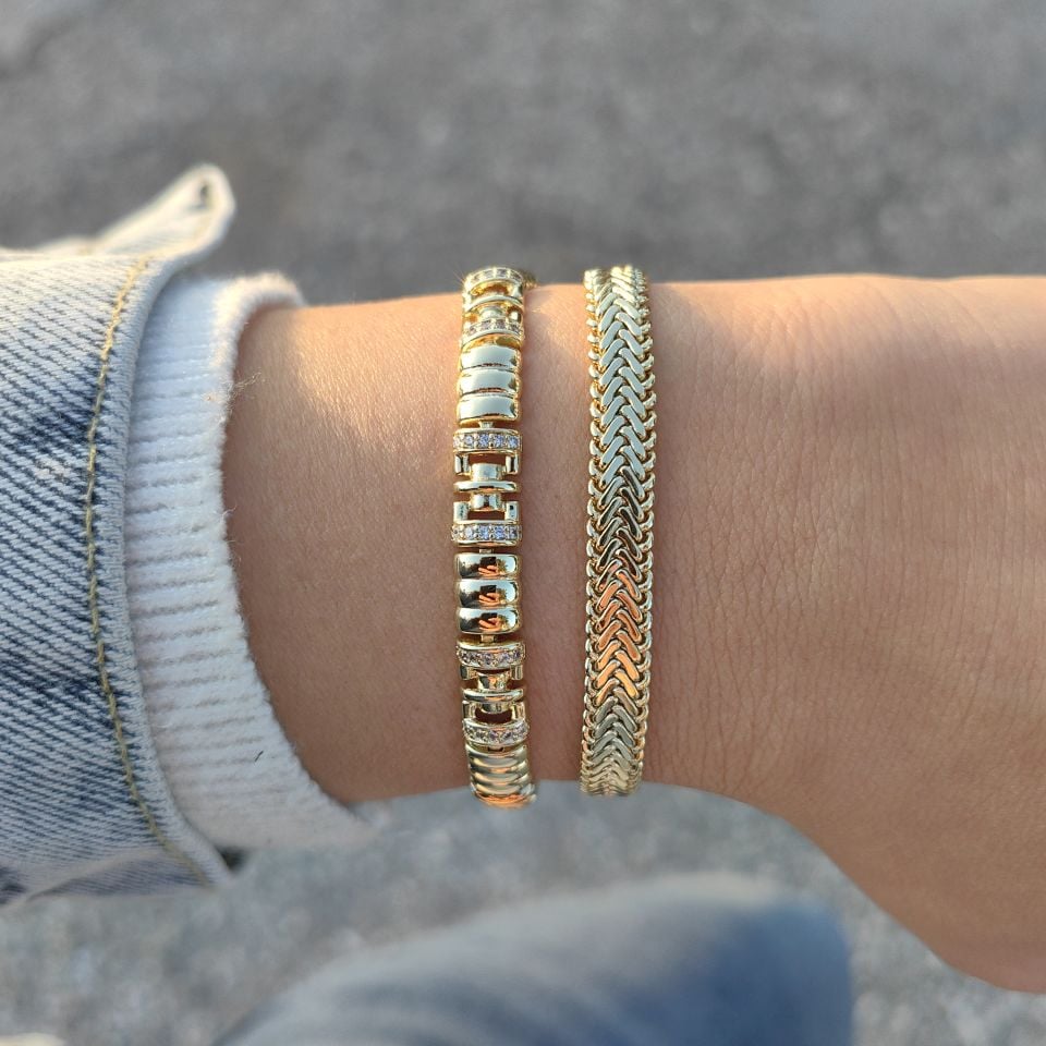 14K ALTIN KAPLAMA BİLEKLİKLER