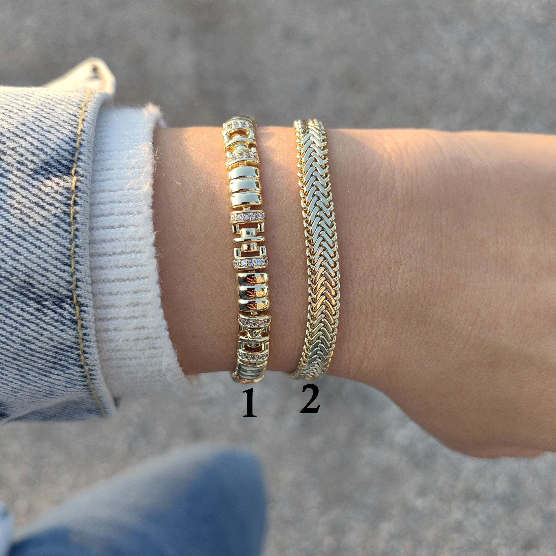 14K ALTIN KAPLAMA BİLEKLİKLER