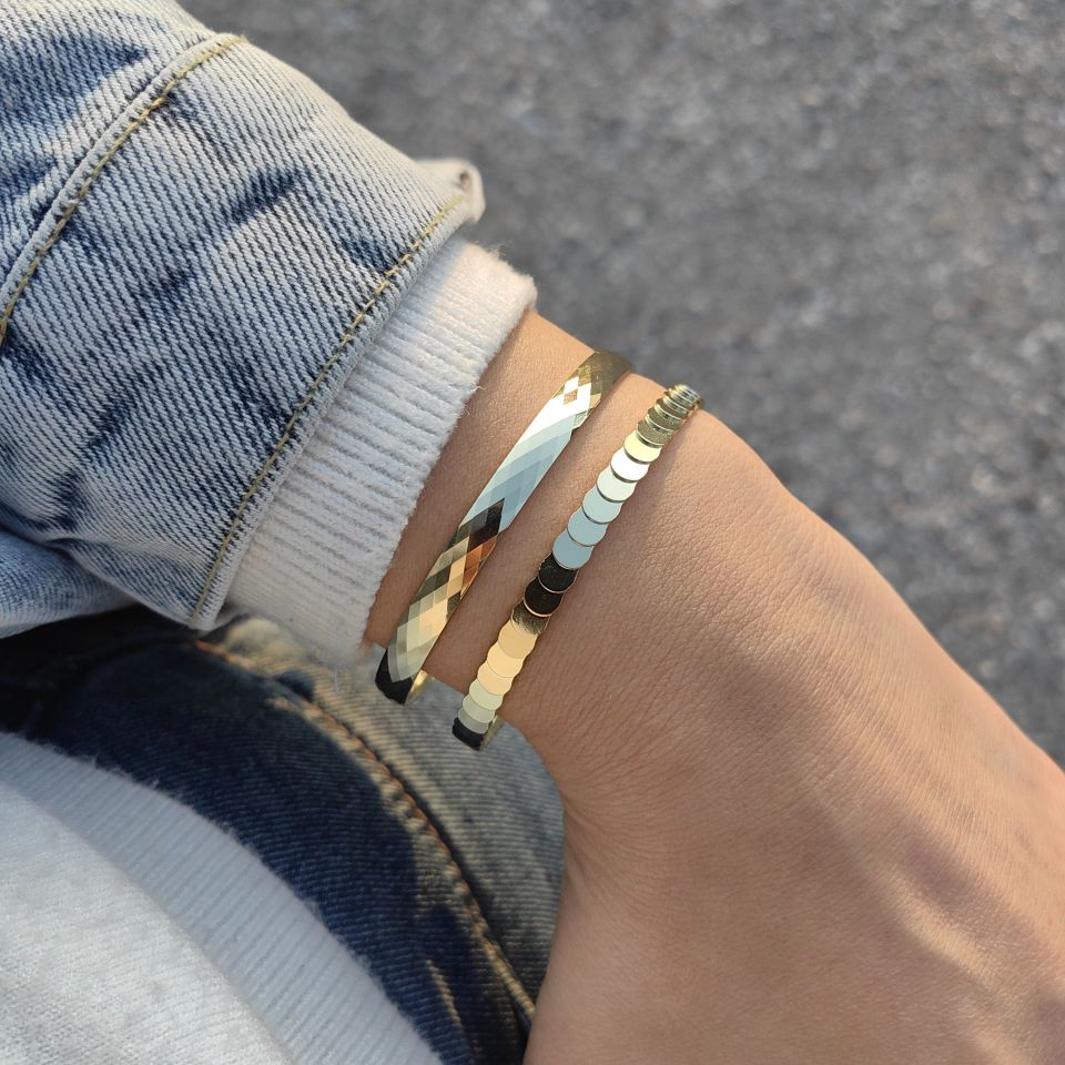 14K AYAR ALTIN KAPLAMA BİLEZİKLER