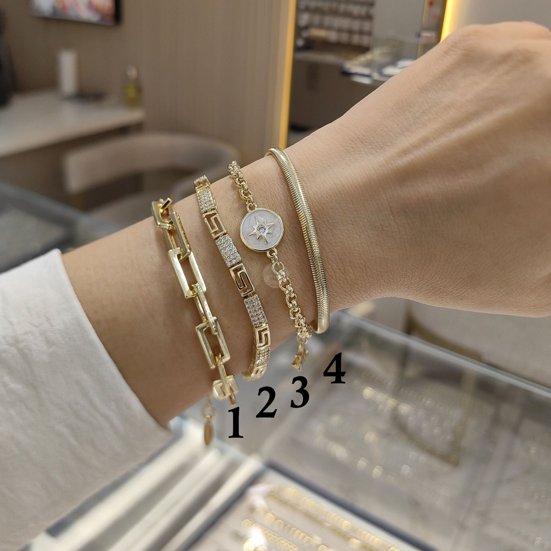 14K ALTIN KAPLAMA BİLEKLİKLER