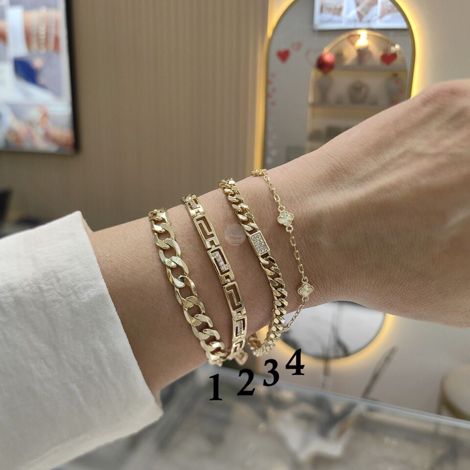 14K ALTIN KAPLAMA BİLEKLİKLER