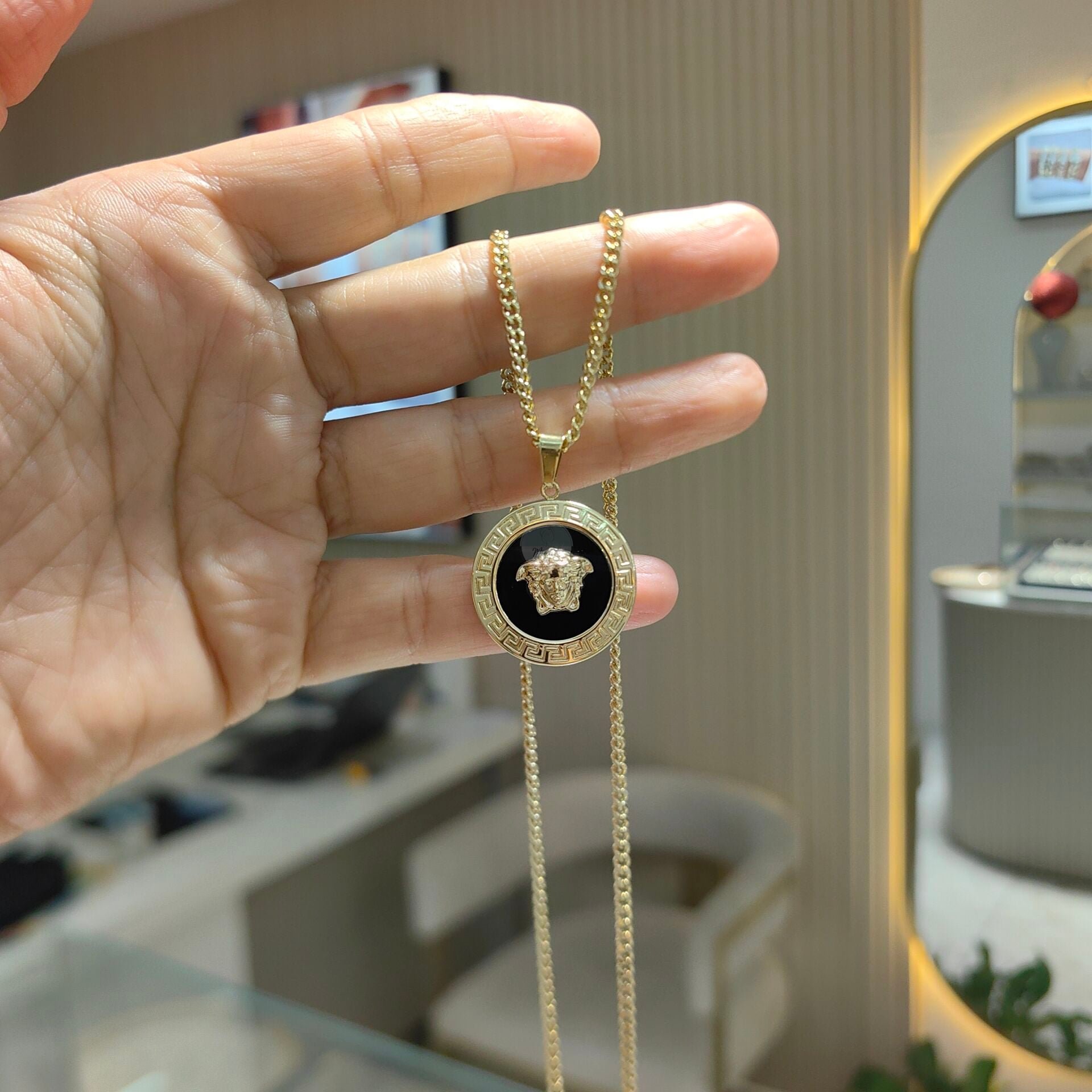 14K ALTIN KAPLAMA VRSCE KOLYE