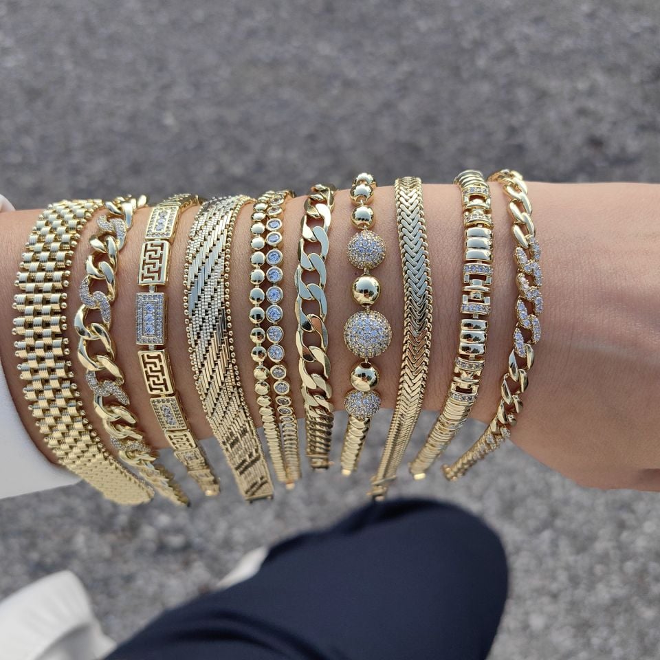 14K ALTIN KAPLAMA BİLEKLİKLER